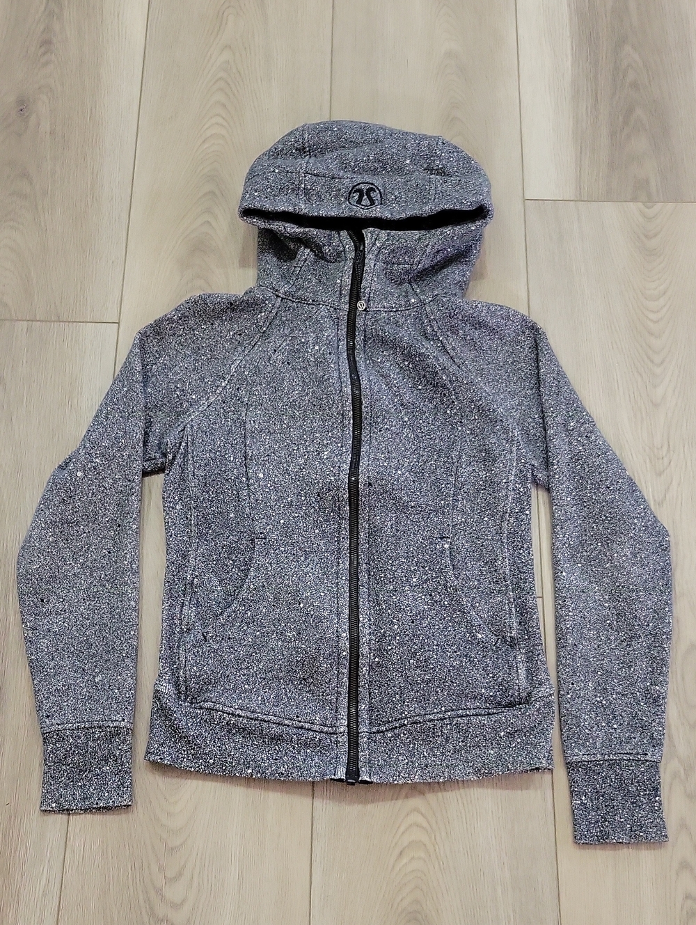 lululemon athletica Gray Speckled Full‑Zip Hoodie
